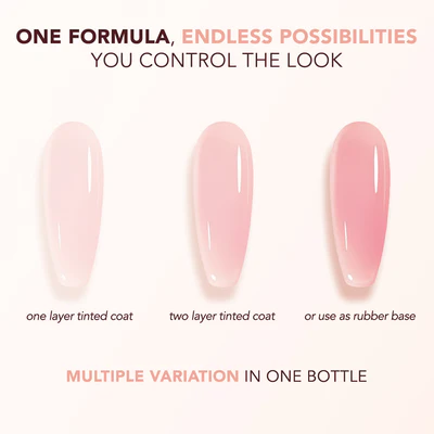 Kiara Sky - Gel Polish - Tinted Rubber Top Coat - Sweet Lullaby 0.5 oz - #TNT02