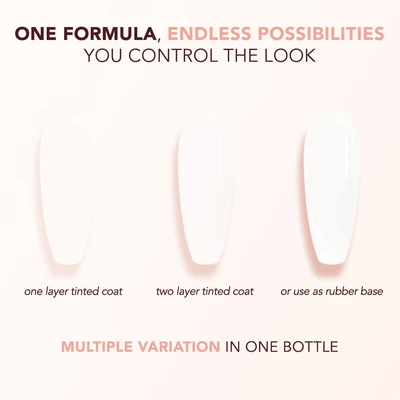 Kiara Sky - Gel Polish - Tinted Rubber Top Coat - Vanilla Lace 0.5 oz - #TNT01