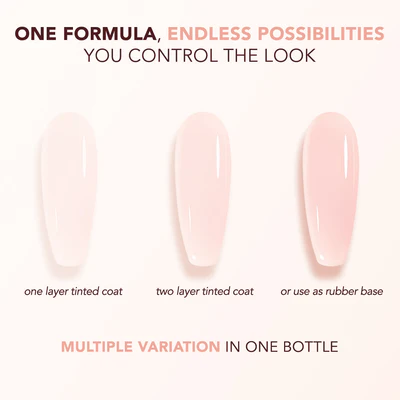 Kiara Sky - Gel Polish - Tinted Rubber Top Coat - Velvet Blush 0.5 oz - #TNT06