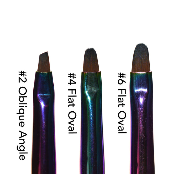 KBShimmer - Nail Tool - #6 Flat Oval Vegan Clean Up Brush