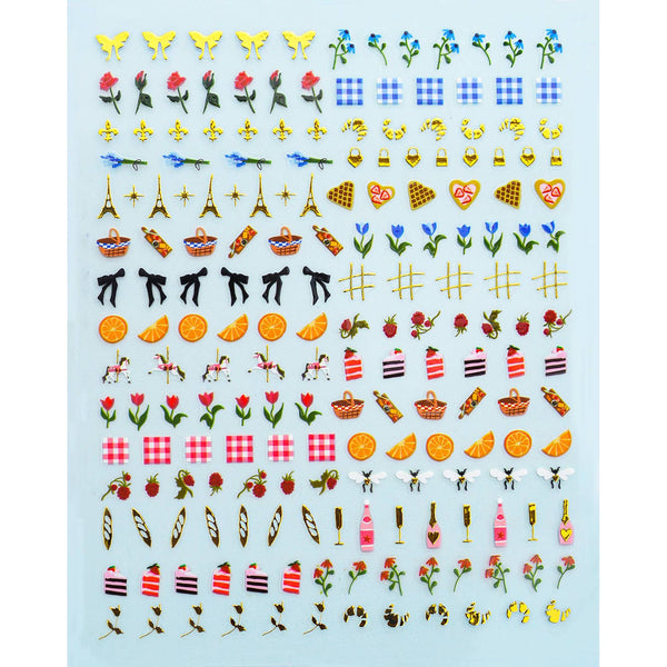 Deco Beauty - Nail Art Stickers - Picnic (Paris)