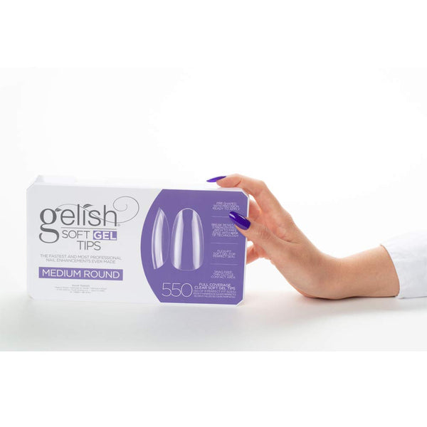 Gelish - Soft Gel Tips - Medium Round 550CT