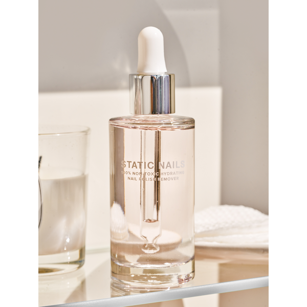 Static Nails - 100% Non-Toxic, Odorless Polish & Pop-On Remover (Clear)