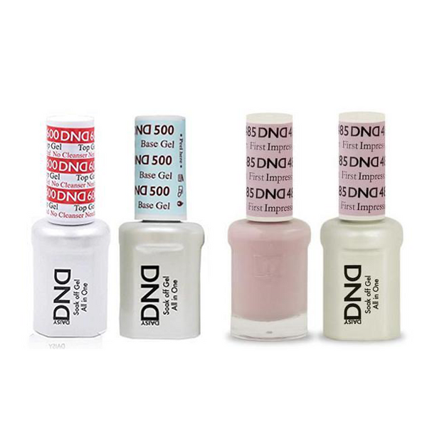 DND - #500#600 Base, Top, Gel & Lacquer Combo - First Impression - #485