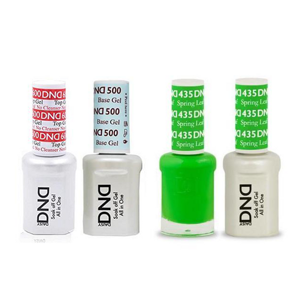 DND - #500#600 Base, Top, Gel & Lacquer Combo - Spring Leaf - #435