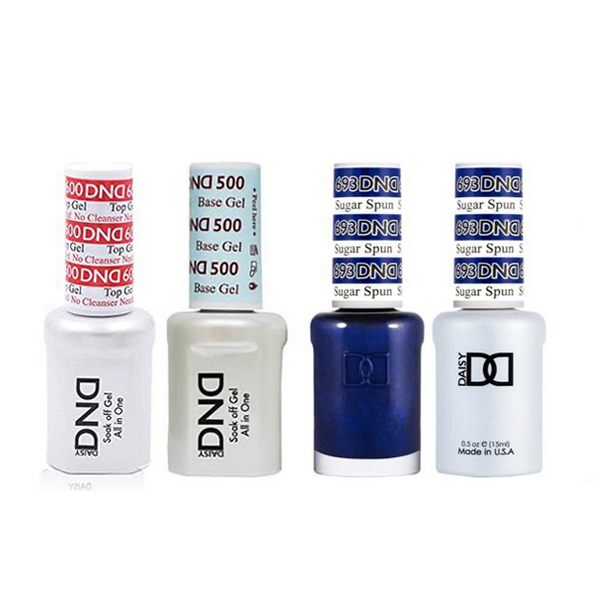 DND - #500#600 Base, Top, Gel & Lacquer Combo - Sugar Spun - #693