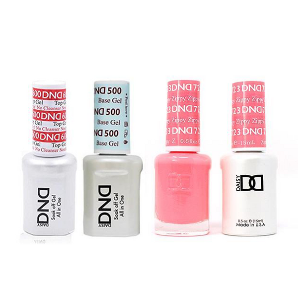 DND - #500#600 Base, Top, Gel & Lacquer Combo - Zippy - #723