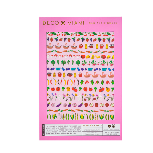 Deco Miami - Nail Art Stickers - Farmer's Market