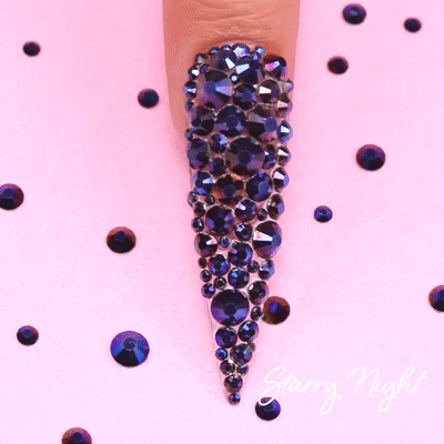 Kiara Sky Nail Art - Rhinestones - Starry Night
