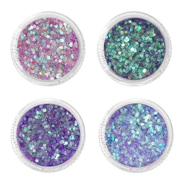 Daily Charme - Mermaid Iridescent Glitter Mix Set - Fine