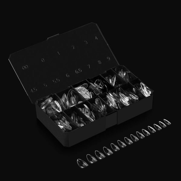 Apres - gel-x tips 2.0 - natural almond medium (600 pcs)