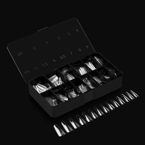 Apres - gel-x tips 2.0 - natural coffin long (600 pcs)