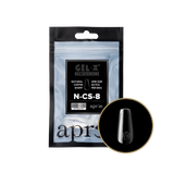 apres - Gel-X Refill Bags - Natural Coffin Medium Size 6 (50 pcs)
