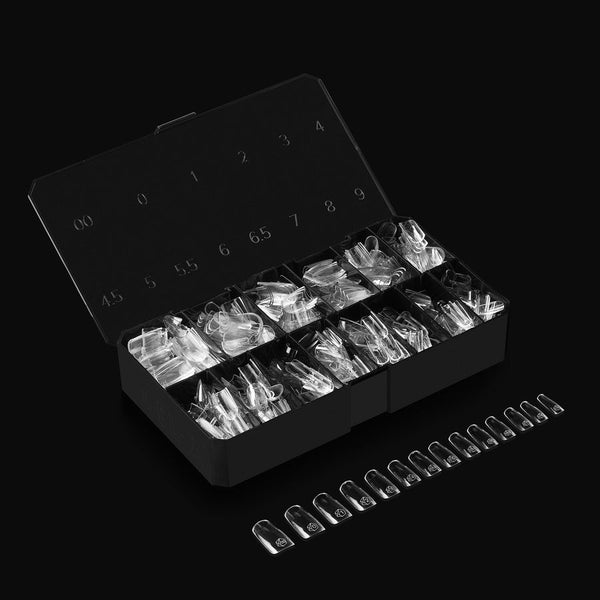 Apres - gel-x tips 2.0 - natural square medium (600 pcs)