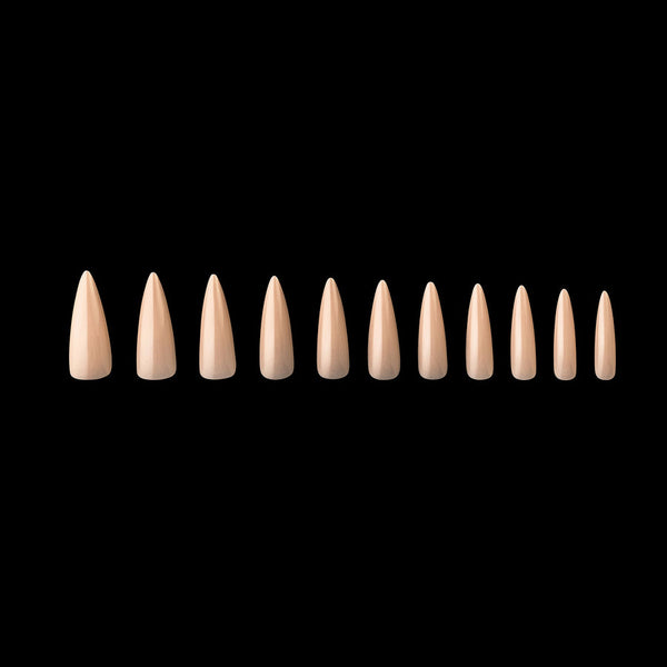 Apres - neutrals gel-x tips - alex stiletto long (150 pcs)