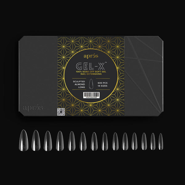 Apres - gel-x tips 2.0 - sculpted almond long (600 pcs)
