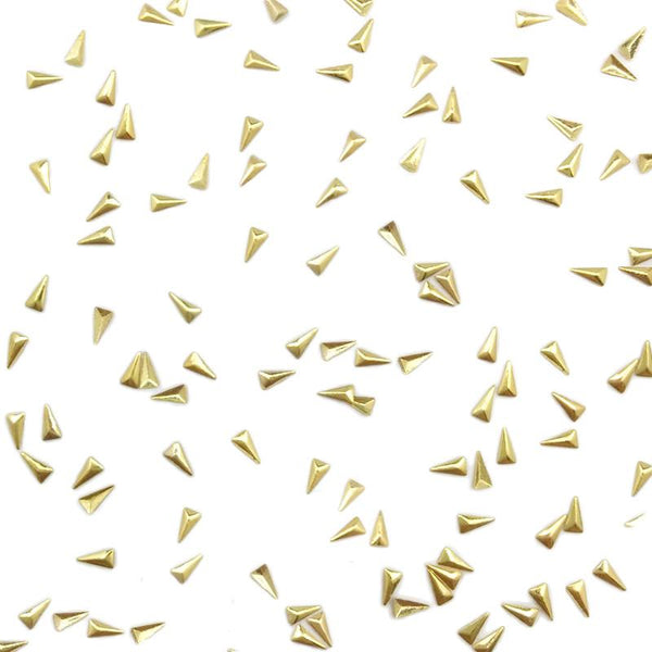 Daily Charme - Mini Skinny Triangle Stud - Gold