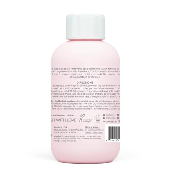 ella+mila - Soy Nail Polish Remover - 4 oz