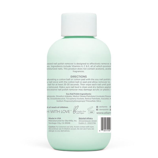 ella+mila - Soy Nail Polish Remover - Unscented - 4 oz