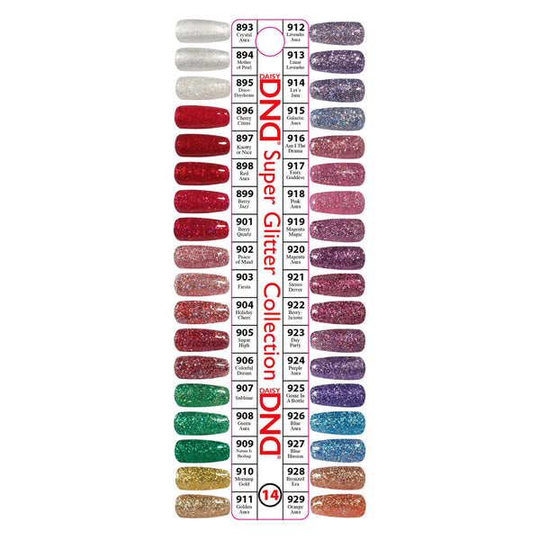 DND - Gel Swatch - Single #14 (Super Glitter)
