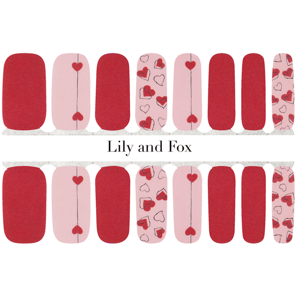 Lily And Fox - Nail Wrap - First Kiss