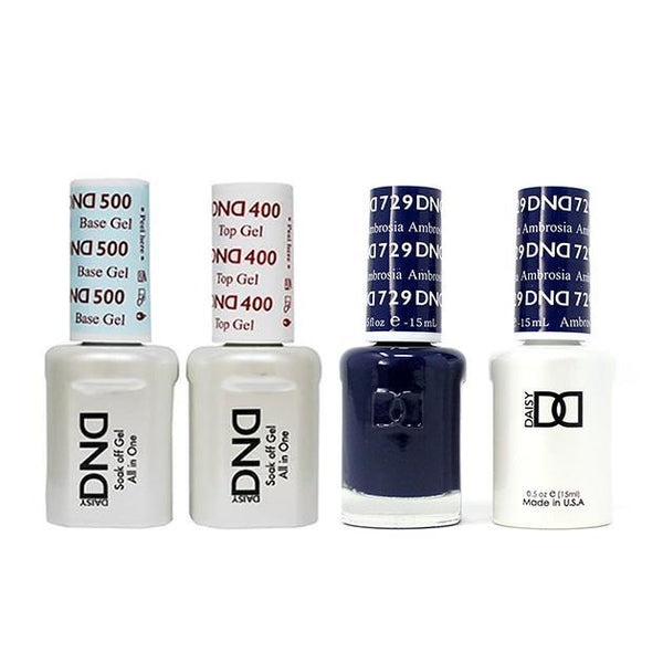 DND - Base, Top, Gel & Lacquer Combo - Ambrosia - #729