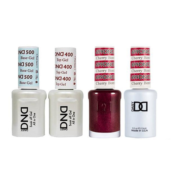 DND - Base, Top, Gel & Lacquer Combo - Cherry Bomb - #699