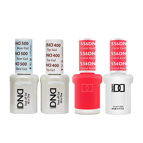 DND - Base, Top, Gel & Lacquer Combo - Coral Reef - #556