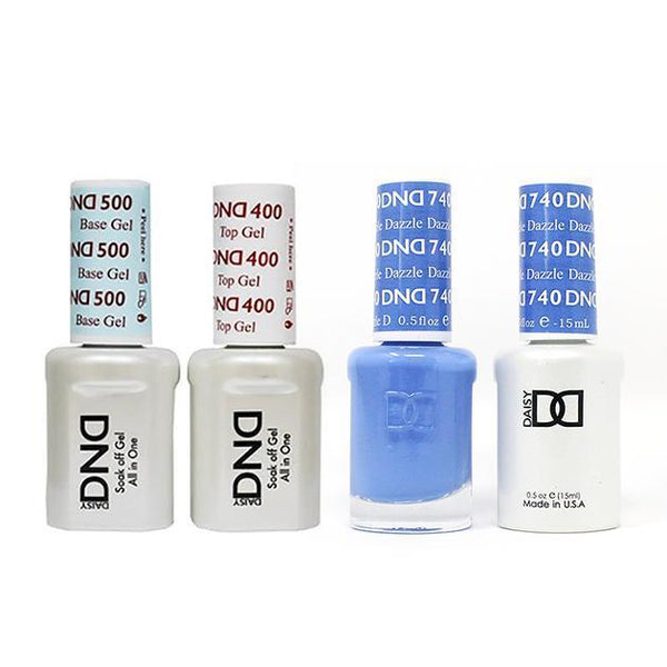 DND - Base, Top, Gel & Lacquer Combo - Dazzle - #740