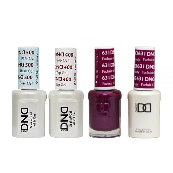 DND - Base, Top, Gel & Lacquer Combo - Fuchsia In beauty - #631