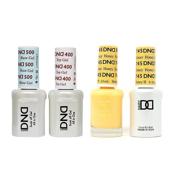 DND - Base, Top, Gel & Lacquer Combo - Honey - #745