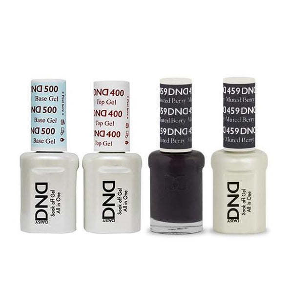 DND - Base, Top, Gel & Lacquer Combo - Muted Berry - #459