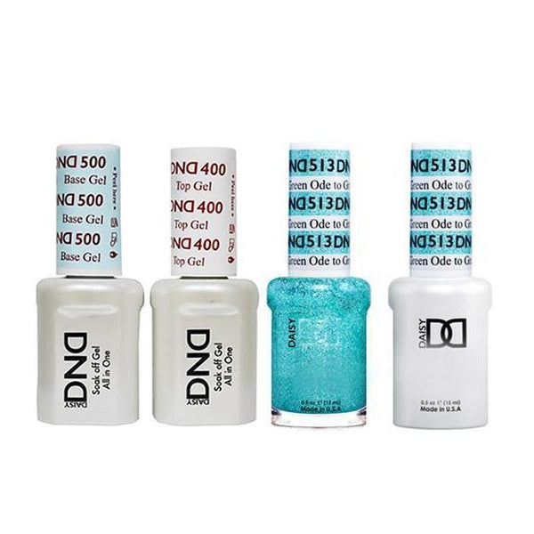 DND - Base, Top, Gel & Lacquer Combo - Ode to Green - #513