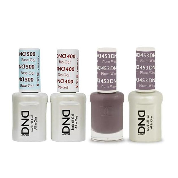 DND - Base, Top, Gel & Lacquer Combo - Plum Wine - #453