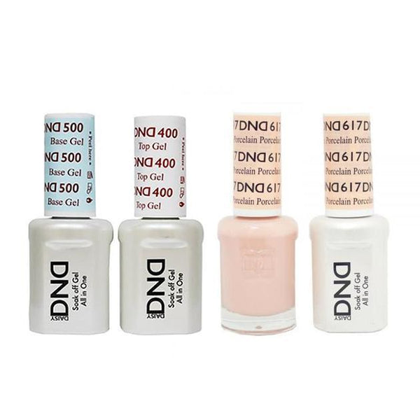 DND - Base, Top, Gel & Lacquer Combo - Porcelain - #617