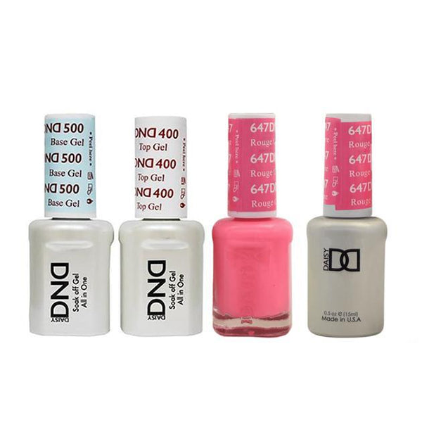 DND - Base, Top, Gel & Lacquer Combo - Rouge Couture - #647