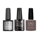 CND - Shellac Combo - Base, Top & Above My Pay Gray-ed