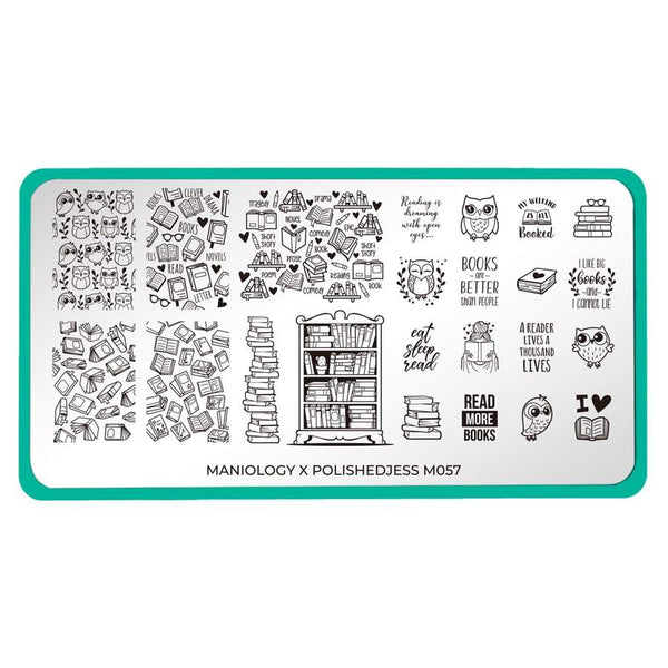 Maniology - Stamping Plate - Artist Collaboration: PolishedJess #M057