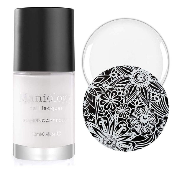 Maniology - Stamping Nail Polish - Black & White Duo