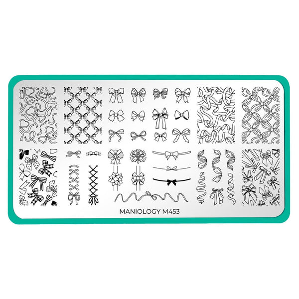Maniology - Stamping Plate - Bows & Ribbons #M453
