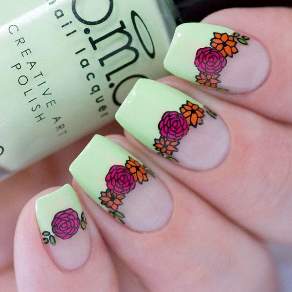Maniology - Stamping Plate - Chic Peek: Flower Child #XL471