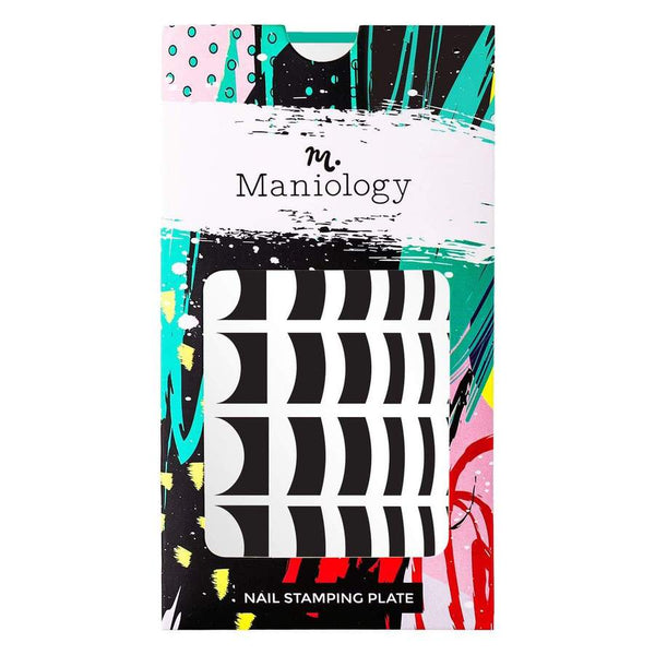 Maniology - Stamping Plate - Classique: Pardon My French French Tip #M052