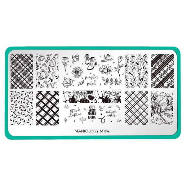 Maniology - Stamping Plate - Fall Occasions: Autumn Wishes #M164