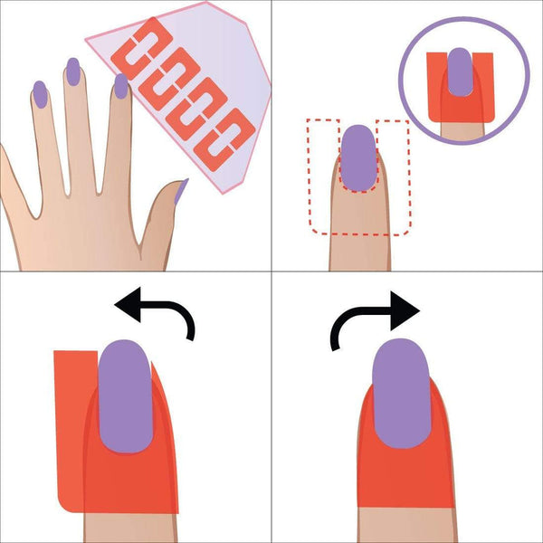 Maniology - Nail Tool - Latex-Free Cuticle Protecting Adhesive Nail Tapes - 5 Sheet Set