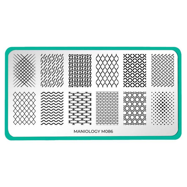 Maniology - Stamping Plate - Patterns XL: Chain Reaction #M086