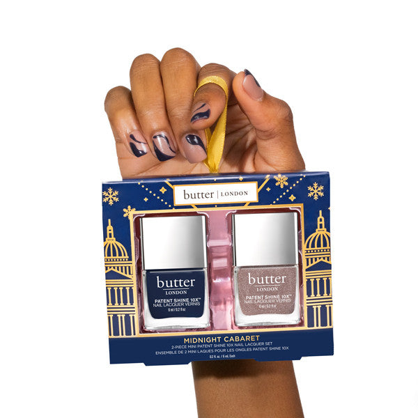butter LONDON - 2-Piece Mini Lacquer Set - Midnight Cabaret