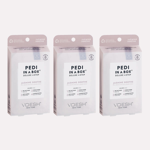 Voesh - Pedi in a Box Deluxe 4 Step Jasmine Soothe Trio