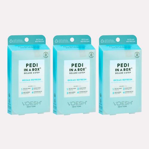 Voesh - Pedi in a Box Deluxe 4 Step Ocean Refresh Trio