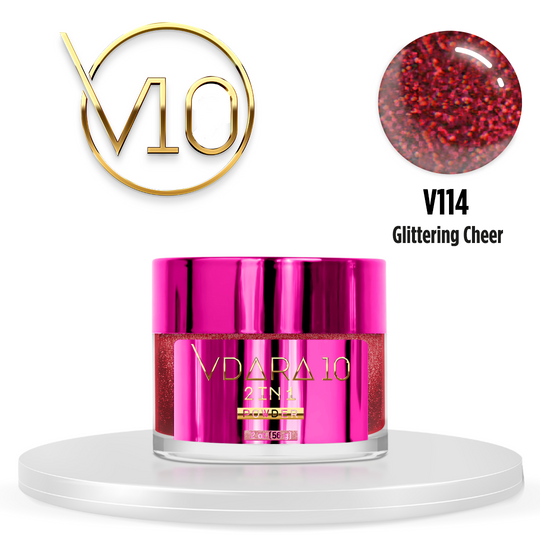 Vdara10 - Dip Powder - Glittering Cheer 2oz
