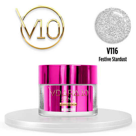 Vdara10 - Dip Powder - Festive Stardust 2oz